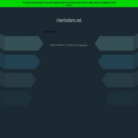 Скриншот главной страницы сайта intertraders.net