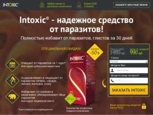 Скриншот главной страницы сайта intoxic.su
