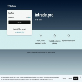 Скриншот главной страницы сайта intrade.pro