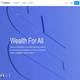 Скриншот главной страницы сайта invesableai.com