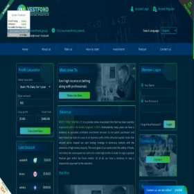 Скриншот главной страницы сайта invest-fond.net