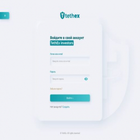 Скриншот главной страницы сайта invest.tethex.io