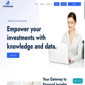 Скриншот главной страницы сайта investbscope.com