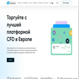 Скриншот главной страницы сайта investclubwinwin.com