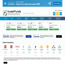 Скриншот главной страницы сайта investfunds.ru