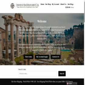 Скриншот главной страницы сайта investinhistory.ca