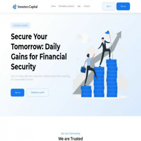 Скриншот главной страницы сайта investorscapital.tech