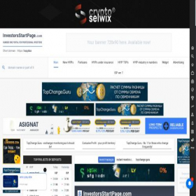 Скриншот главной страницы сайта investorsstartpage.com