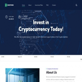 Скриншот главной страницы сайта invetoro.com