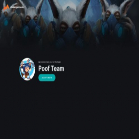 Скриншот главной страницы сайта invitepoof.team