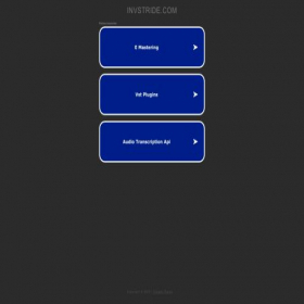 Скриншот главной страницы сайта invstride.com