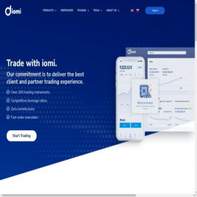 Скриншот главной страницы сайта iomi.trade