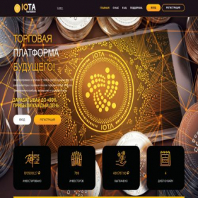 Скриншот главной страницы сайта iota-foundation.store