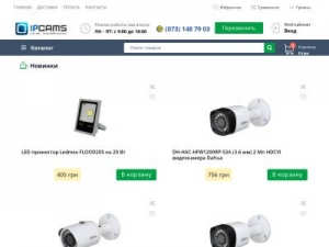 Скриншот главной страницы сайта ipcams.pro