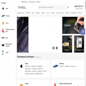 Скриншот главной страницы сайта ipixel.ru
