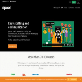 Скриншот главной страницы сайта ipool.se