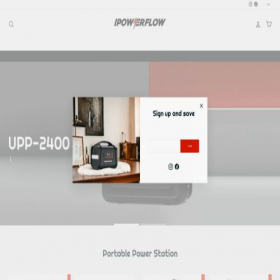 Скриншот главной страницы сайта ipowerflow.com