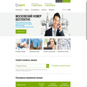Скриншот главной страницы сайта ipport.net