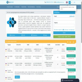 Скриншот главной страницы сайта ipserver.su