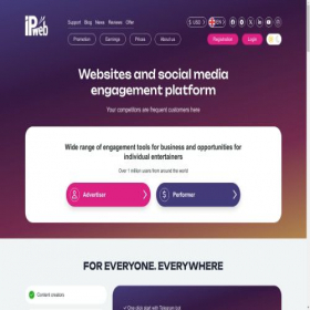 Скриншот главной страницы сайта ipweb.pro