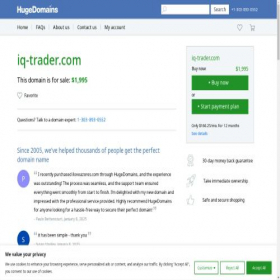 Скриншот главной страницы сайта iq-trader.com