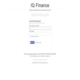 Скриншот главной страницы сайта iqfin.ru