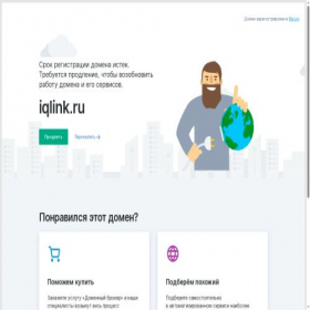 Скриншот главной страницы сайта iqlink.ru
