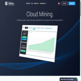 Скриншот главной страницы сайта iqmining.com