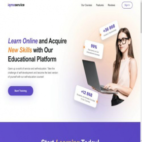 Скриншот главной страницы сайта iqmoservice.com