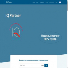 Скриншот главной страницы сайта iqpartner.info