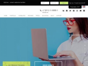 Скриншот главной страницы сайта iqsites.net