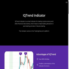Скриншот главной страницы сайта iqtrend.com