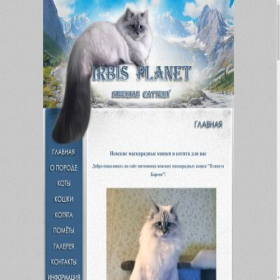 Скриншот главной страницы сайта irbis-cat.ru