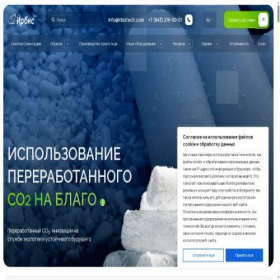 Скриншот главной страницы сайта irbistech.com
