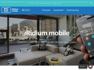 Скриншот главной страницы сайта iridiummobile.nl