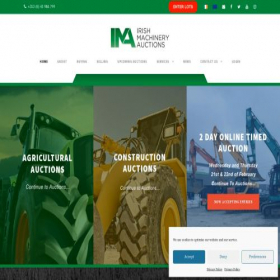 Скриншот главной страницы сайта irishmachineryauctions.com