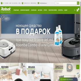 Скриншот главной страницы сайта irobotrus.ru