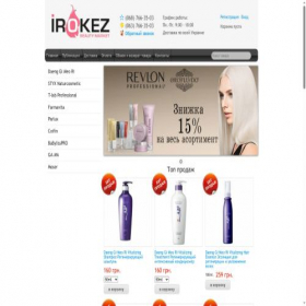 Скриншот главной страницы сайта irokez.com.ua