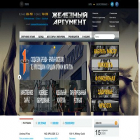 Скриншот главной страницы сайта ironargument.ru