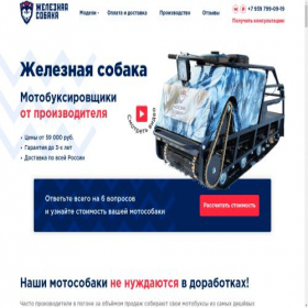 Скриншот главной страницы сайта irondog.pro