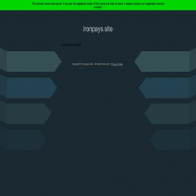 Скриншот главной страницы сайта ironpays.site
