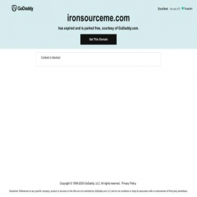 Скриншот главной страницы сайта ironsourceme.com