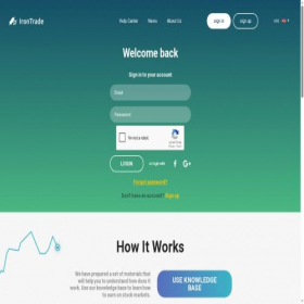 Скриншот главной страницы сайта irontrade.com