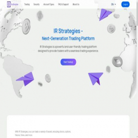 Скриншот главной страницы сайта irstrategies.net