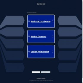 Скриншот главной страницы сайта irwex.biz