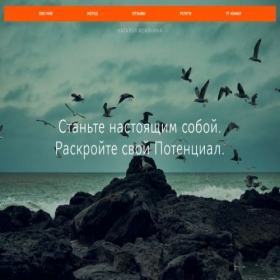Скриншот главной страницы сайта isaykina.ru
