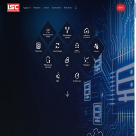 Скриншот главной страницы сайта isc-company.ru