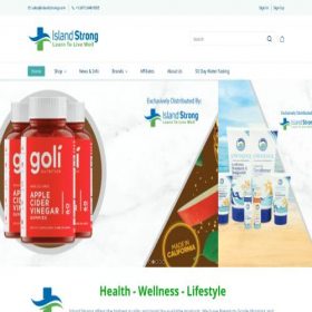 Скриншот главной страницы сайта islandstrong.com