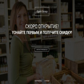 Скриншот главной страницы сайта ispiritgroup.ru