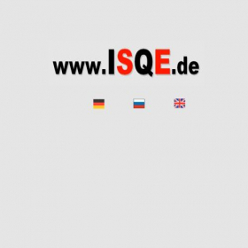 Скриншот главной страницы сайта isqe.de